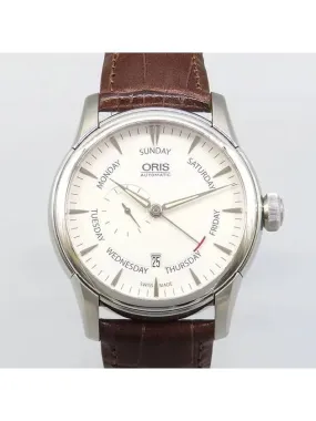 01 745 7666 4051 White Dial ARTELIER Small Second Leather Band 44MM Automatic Men s Watch