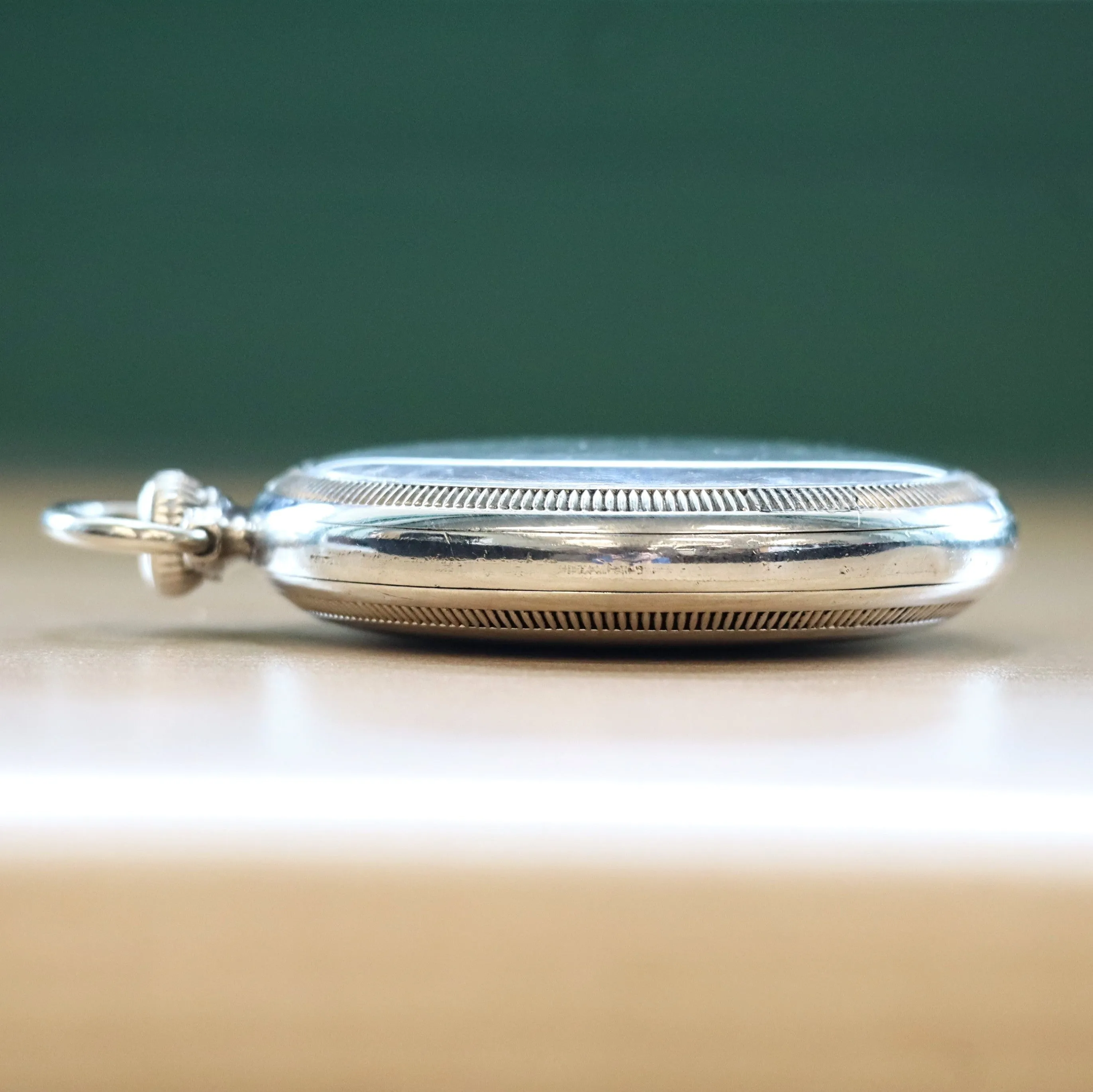 1904 ELGIN Pocket Watch Openface 16s Grade 241 17 Jewels Adjusted 14K White G.F.