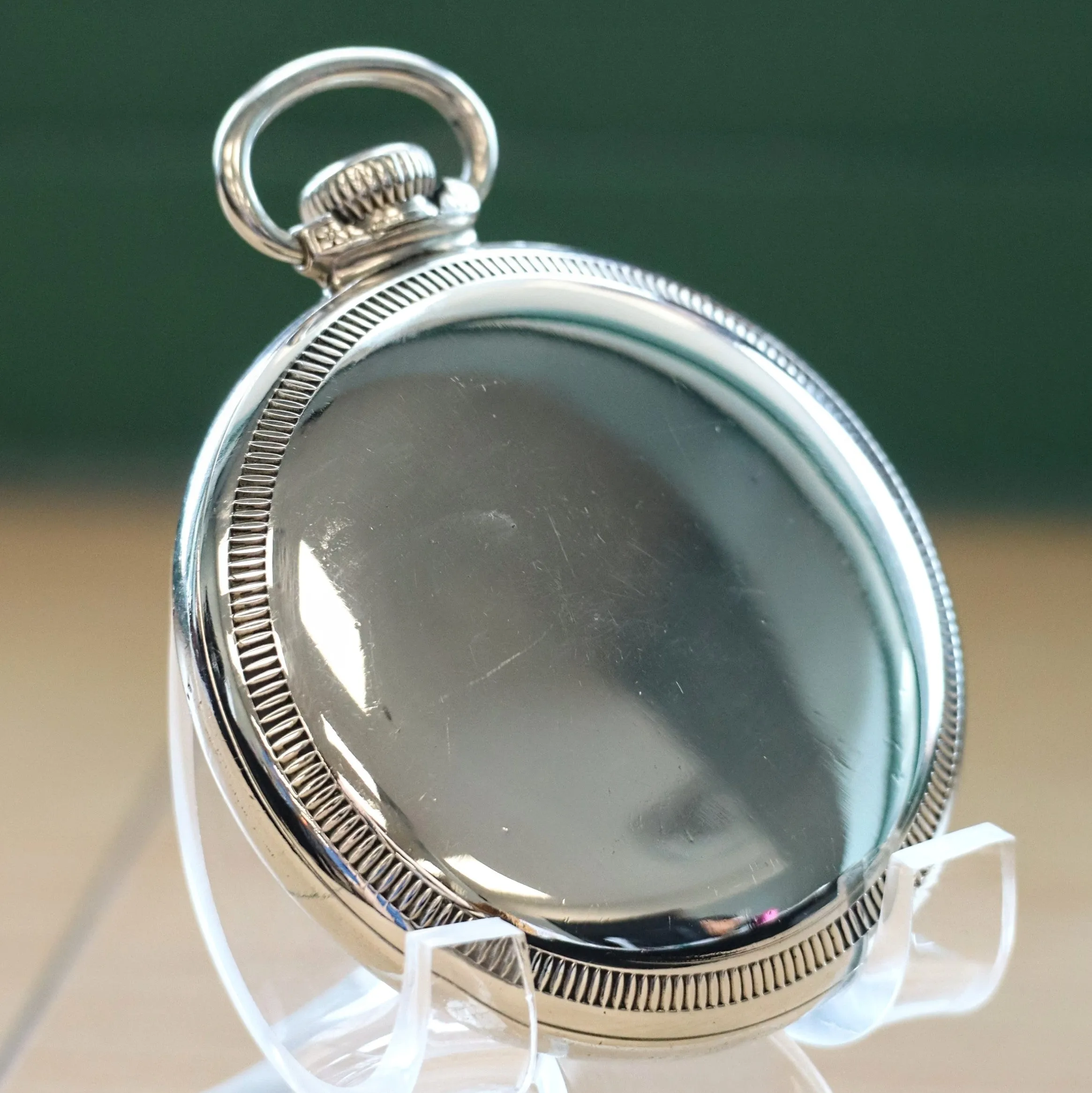 1904 ELGIN Pocket Watch Openface 16s Grade 241 17 Jewels Adjusted 14K White G.F.