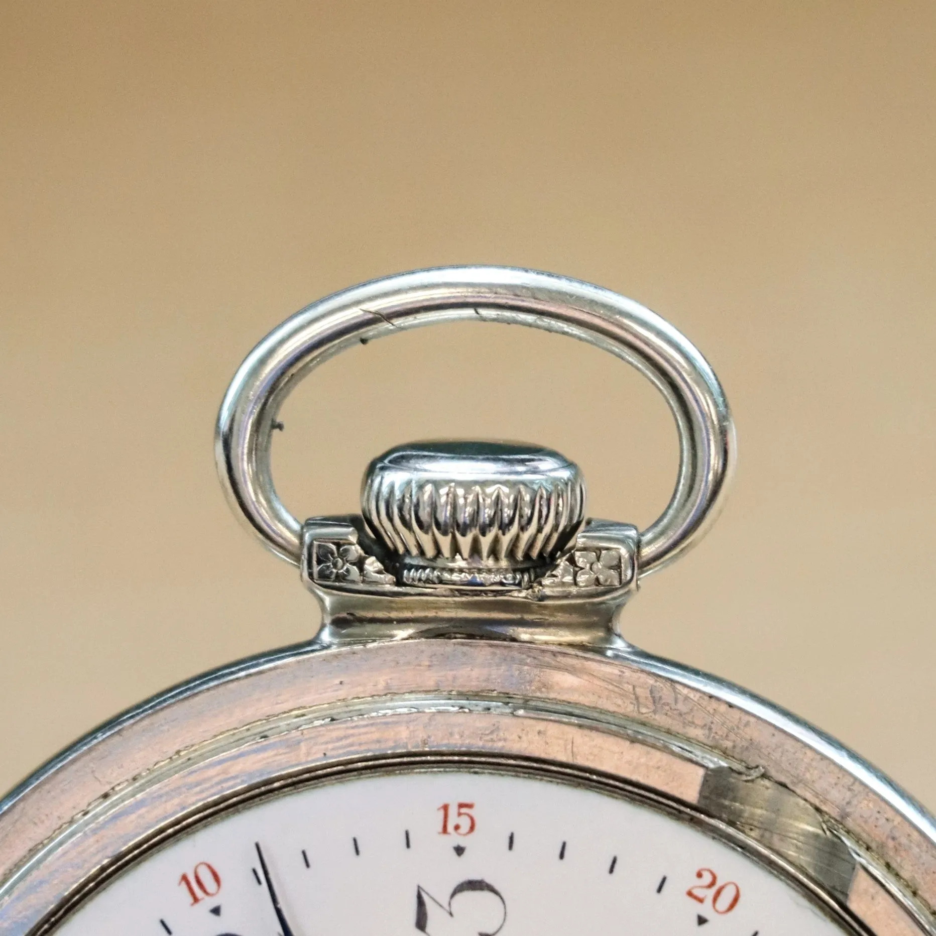 1904 ELGIN Pocket Watch Openface 16s Grade 241 17 Jewels Adjusted 14K White G.F.
