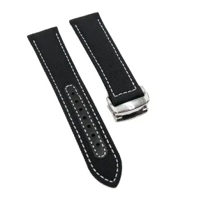 19mm, 20mm Black Nylon Watch Strap For Omega