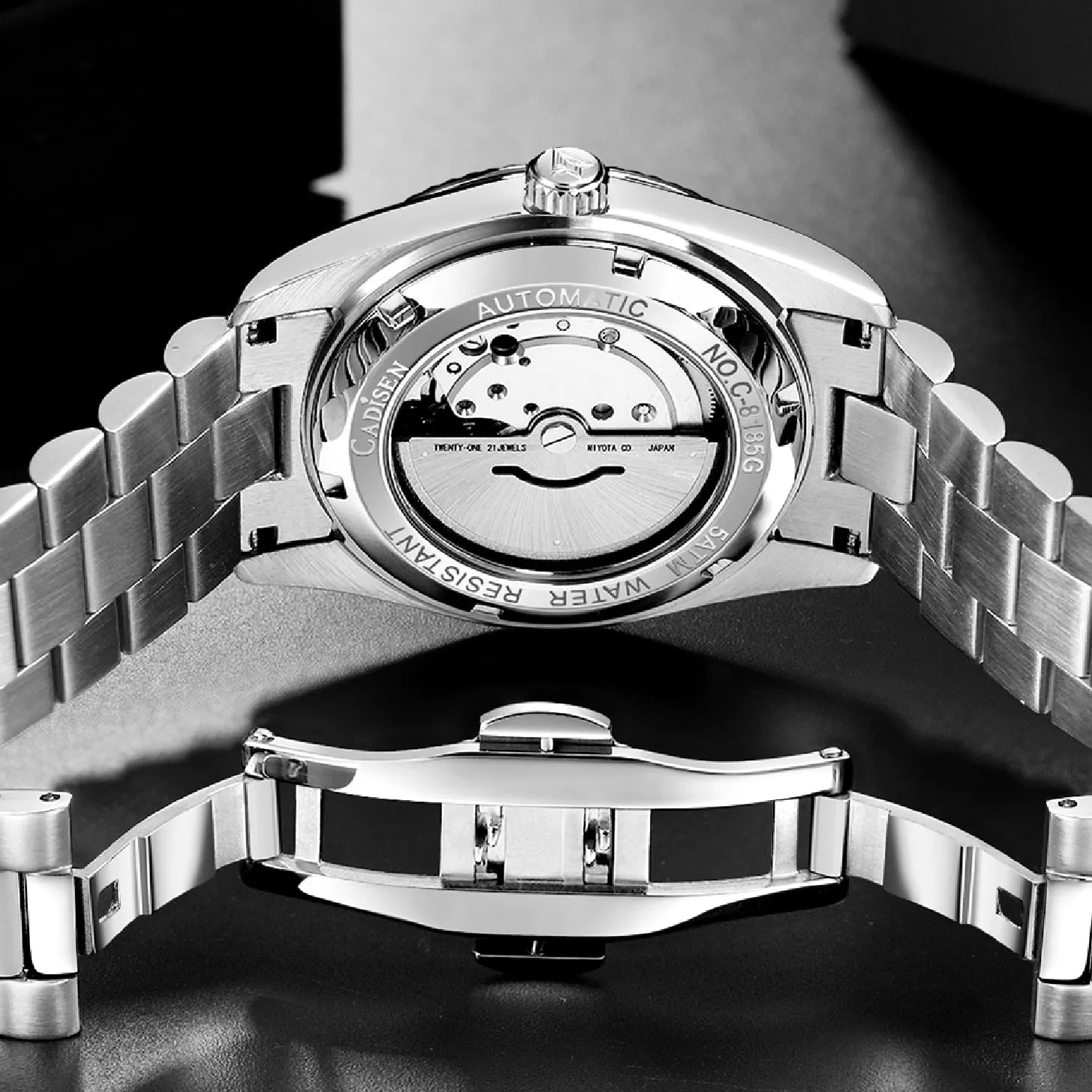 2022 New Tourbillon CADISEN DESIGN Men&#39;s Watches Mechanical Watch For Men Automatic Watch Men Top Brand Luxury Wrist Watch Mens
