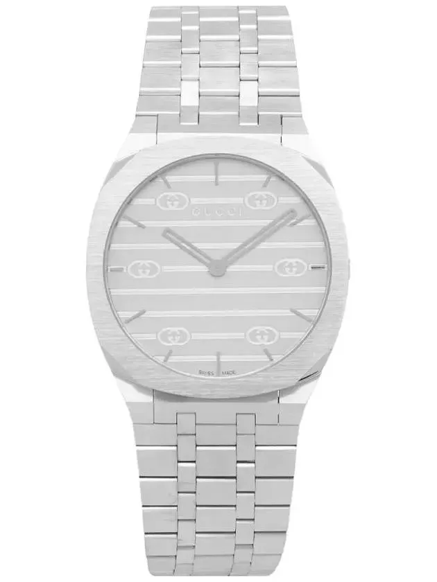 25H Metal 38MM Watch YA163407 Silver