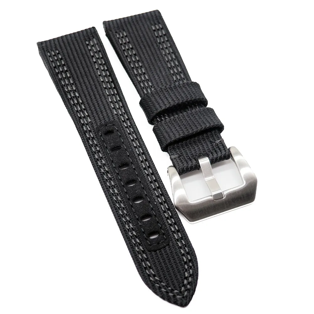 26mm Black Nylon Watch Strap For Panerai