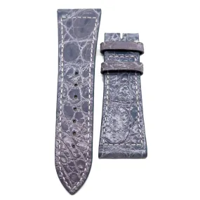 26mm Pigeon Blue Alligator Leather Watch Strap For Franck Muller