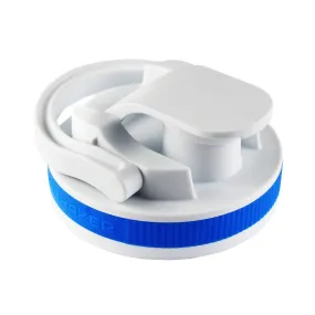 26oz Shaker Lid - White Lid with Royal Blue Band