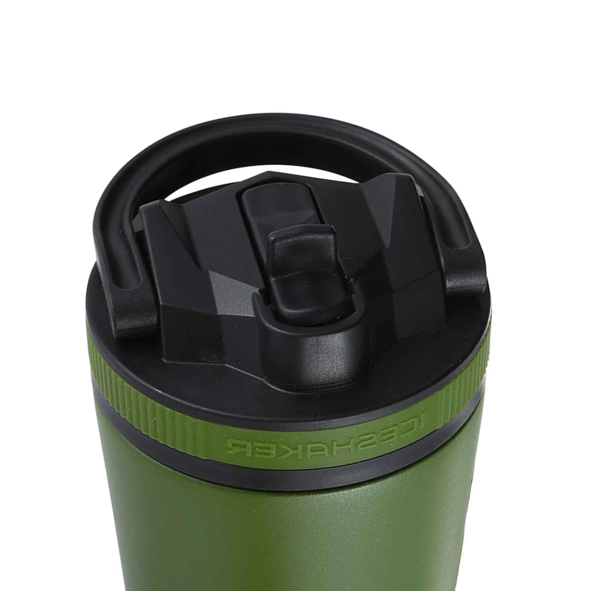 26oz Sport Lid & Internal Straw - Black Lid with Green Band