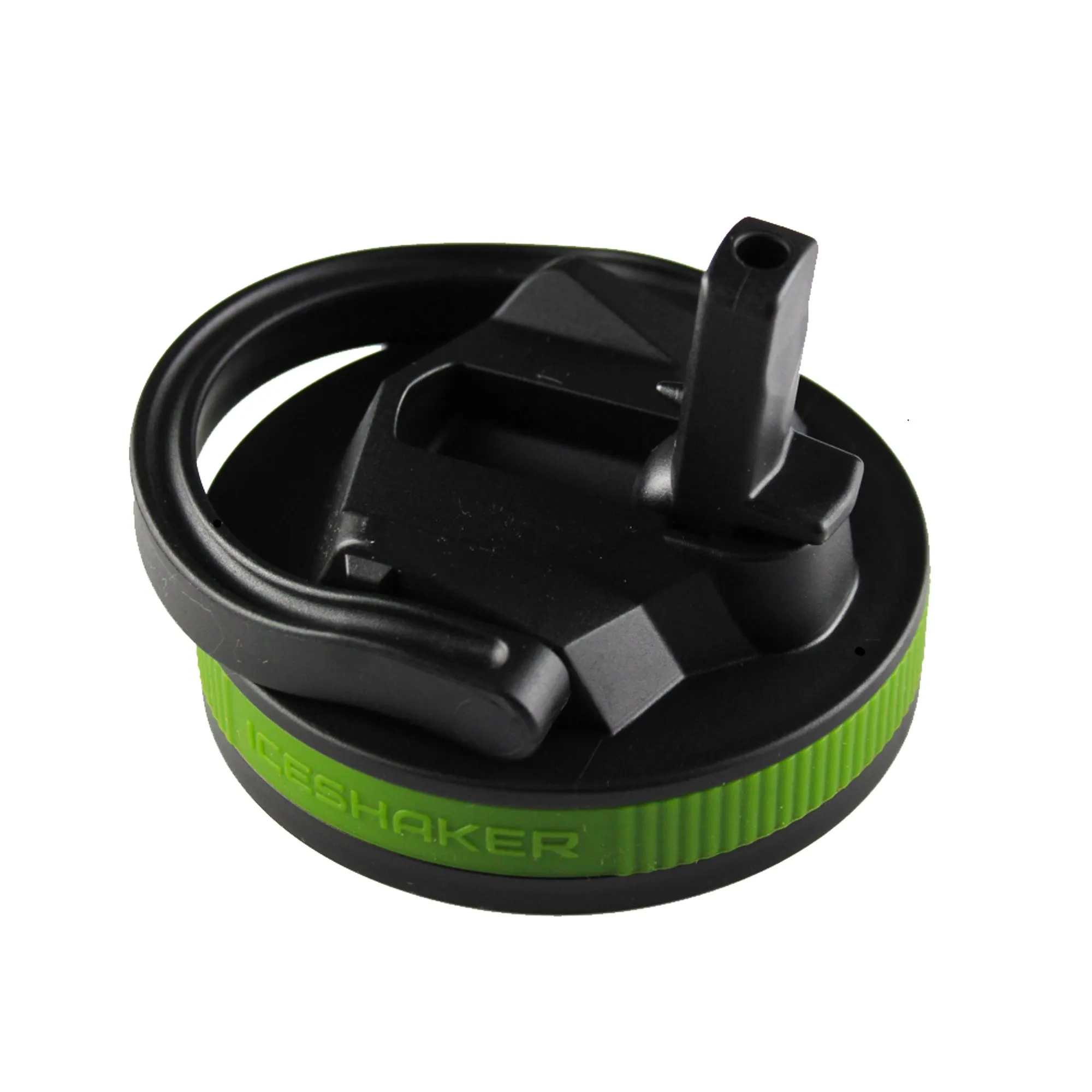26oz Sport Lid & Internal Straw - Black Lid with Green Band