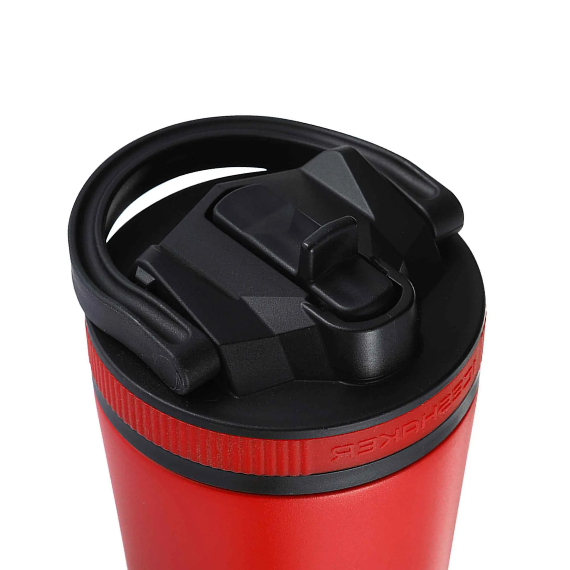 26oz Sport Lid & Internal Straw - Black Lid with Red Band