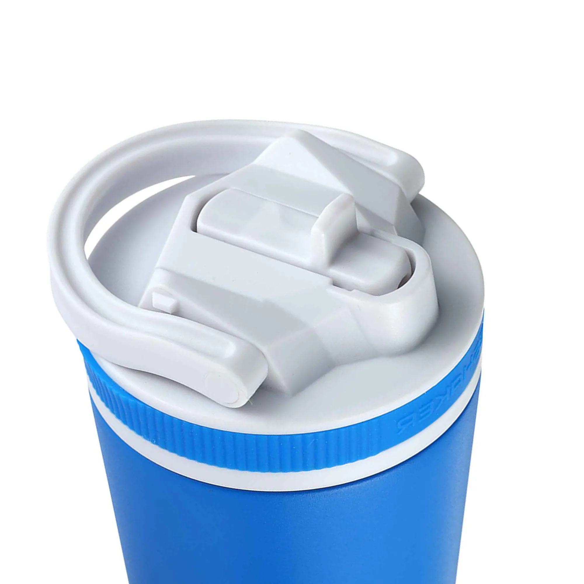 26oz Sport Lid & Internal Straw - White Lid with Royal Blue Band
