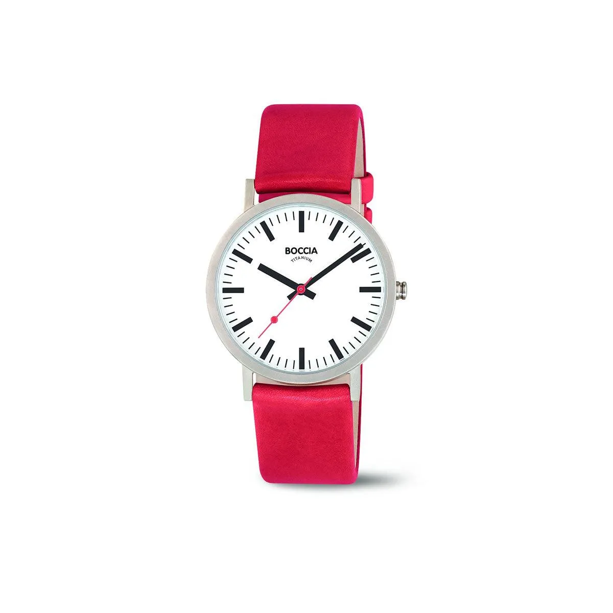 3651-03 - Unisex Titanium Red Dress Watch