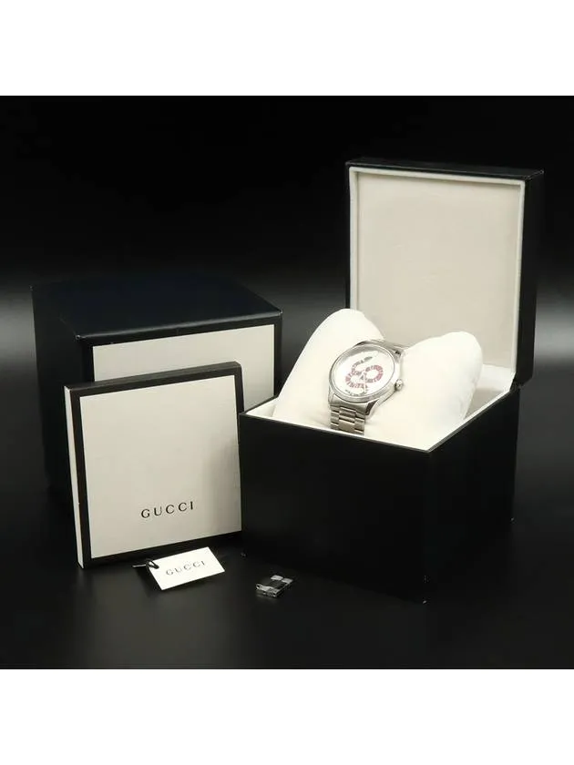 38MM Steel Silver Combi G Timeless Kingsnake Men s Watch