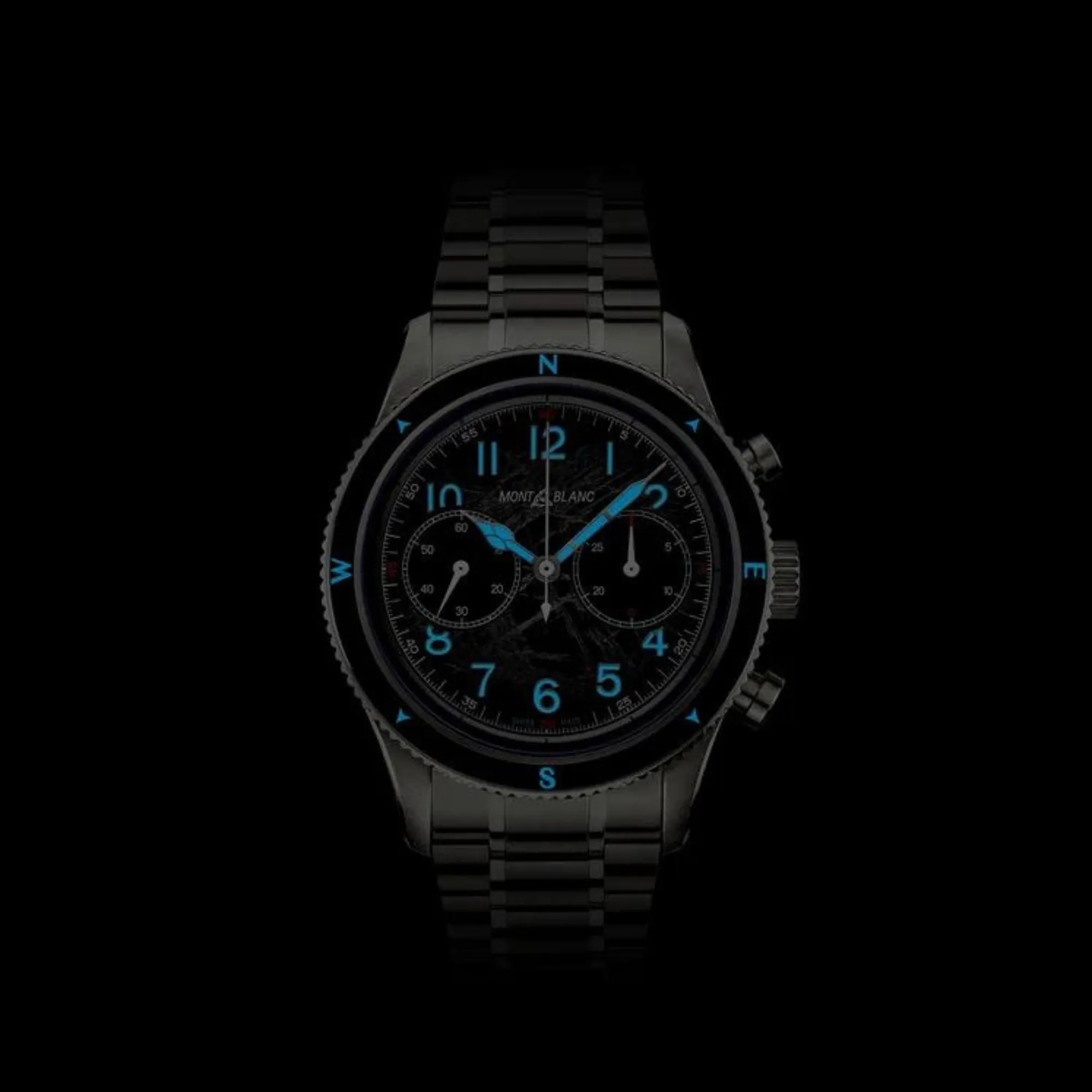 42MM MONTBLANC 1858 AUTOMATIC CHRONOGRAPH 0 OXYGEN THE 8000 WATCH