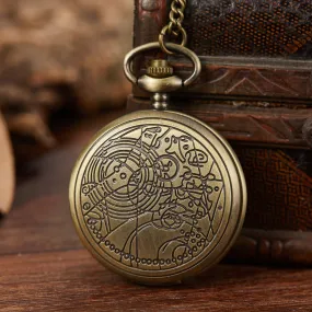 Antique Unisex Analog Pendant Necklace Full Hunter Quartz Pocket Watch