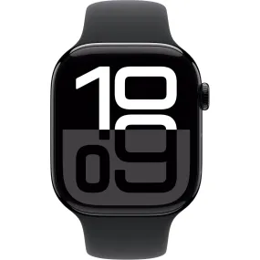 Apple Watch Series 10 46mm Jet Black Aluminium Case GPS   Cellular Sport Band - Open Never Used ( AU Version )