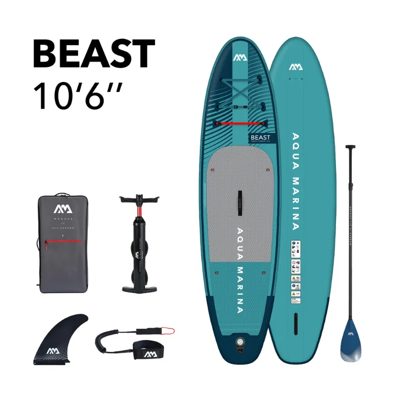 Aqua Marina 10’6” Beast 2023 Inflatable Paddle Board All-Around Advanced SUP