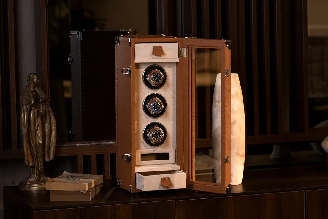 Barhion Watch Winder - Togo Camel