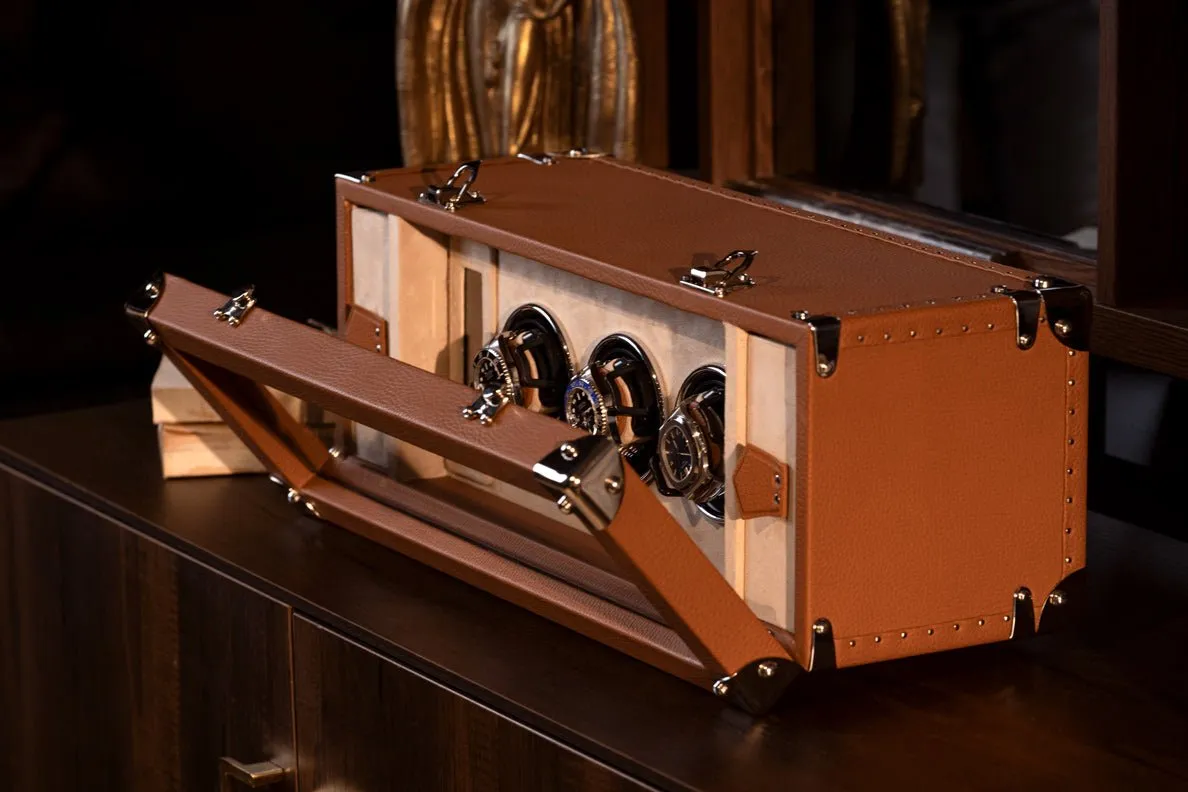 Barhion Watch Winder - Togo Camel