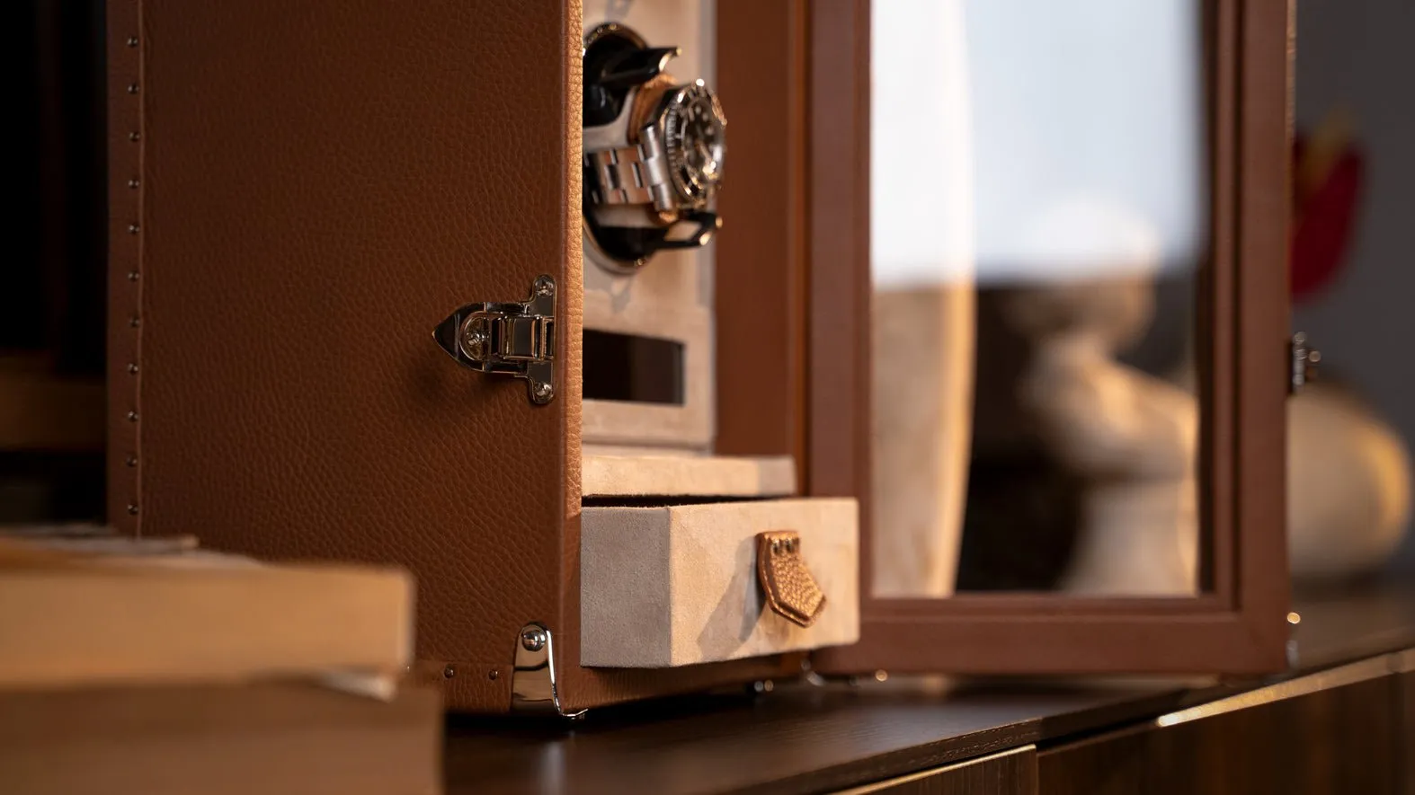 Barhion Watch Winder - Togo Camel