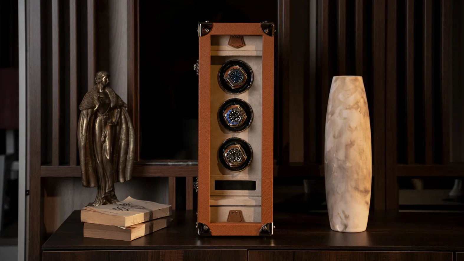 Barhion Watch Winder - Togo Camel