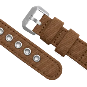 BOLDR Expedition Brown Canvas Leather Strap 20mm