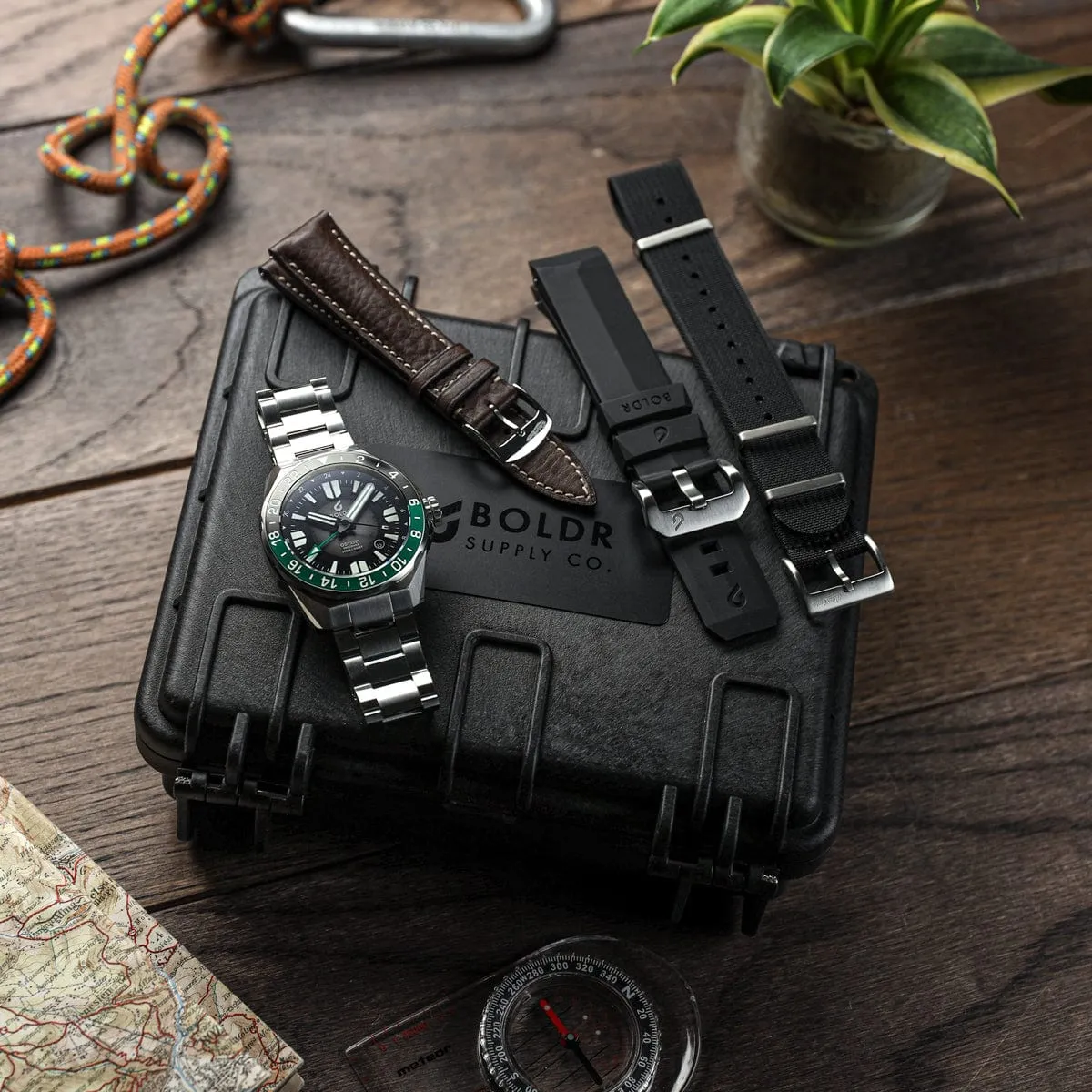 Boldr Odyssey Freediver GMT - Black / Green