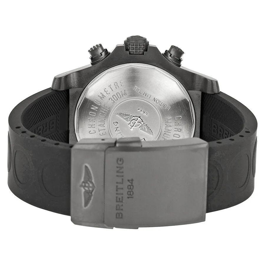 Breitling Avenger Black Dial Chronograph Rubber Men's Watch M133802C-BC73BKOR M133802C-BC73-221S