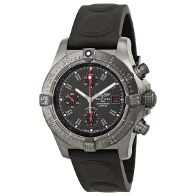 Breitling Avenger Black Dial Chronograph Rubber Men's Watch M133802C-BC73BKOR M133802C-BC73-221S