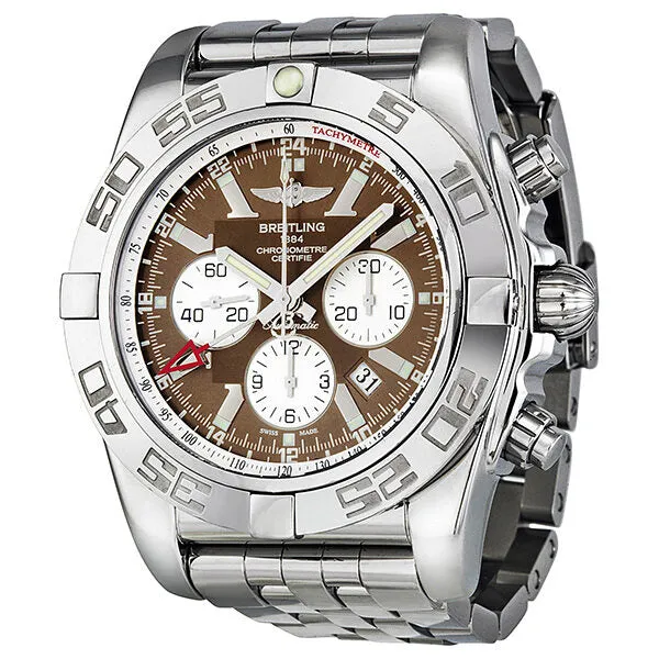 Breitling Chronomat GMT Chronograph Automatic Brown Dial Men's Watch AB041012-Q586 AB041012-Q586-383A