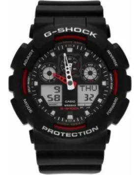 Casio GA100-1A4 G-Shock Black Analog Digital Dial Resin Strap Watch