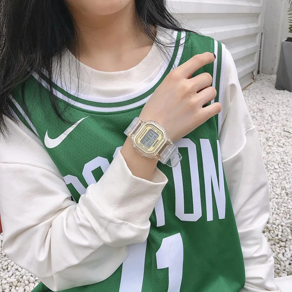 Casual Transparent Digital Sports Watch