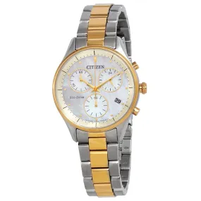 Citizen Chandler Chronograph Mother of Pearl Ladies Watch FB1444-56D