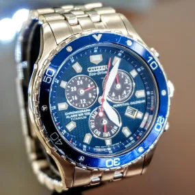 CITIZEN Eco-Drive Perpetual Calendar Watch Chronograph Wristwatch Ref. BL5350-59L