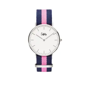 Cuff Watch - Blue & Pink