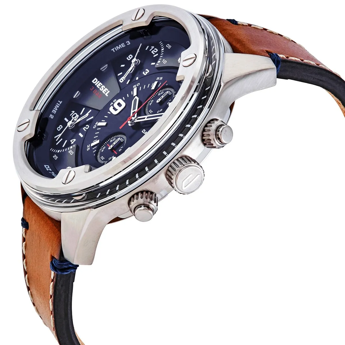 Diesel Boltdown Chronograph Quartz Blue Dial Men's Watch DZ7424