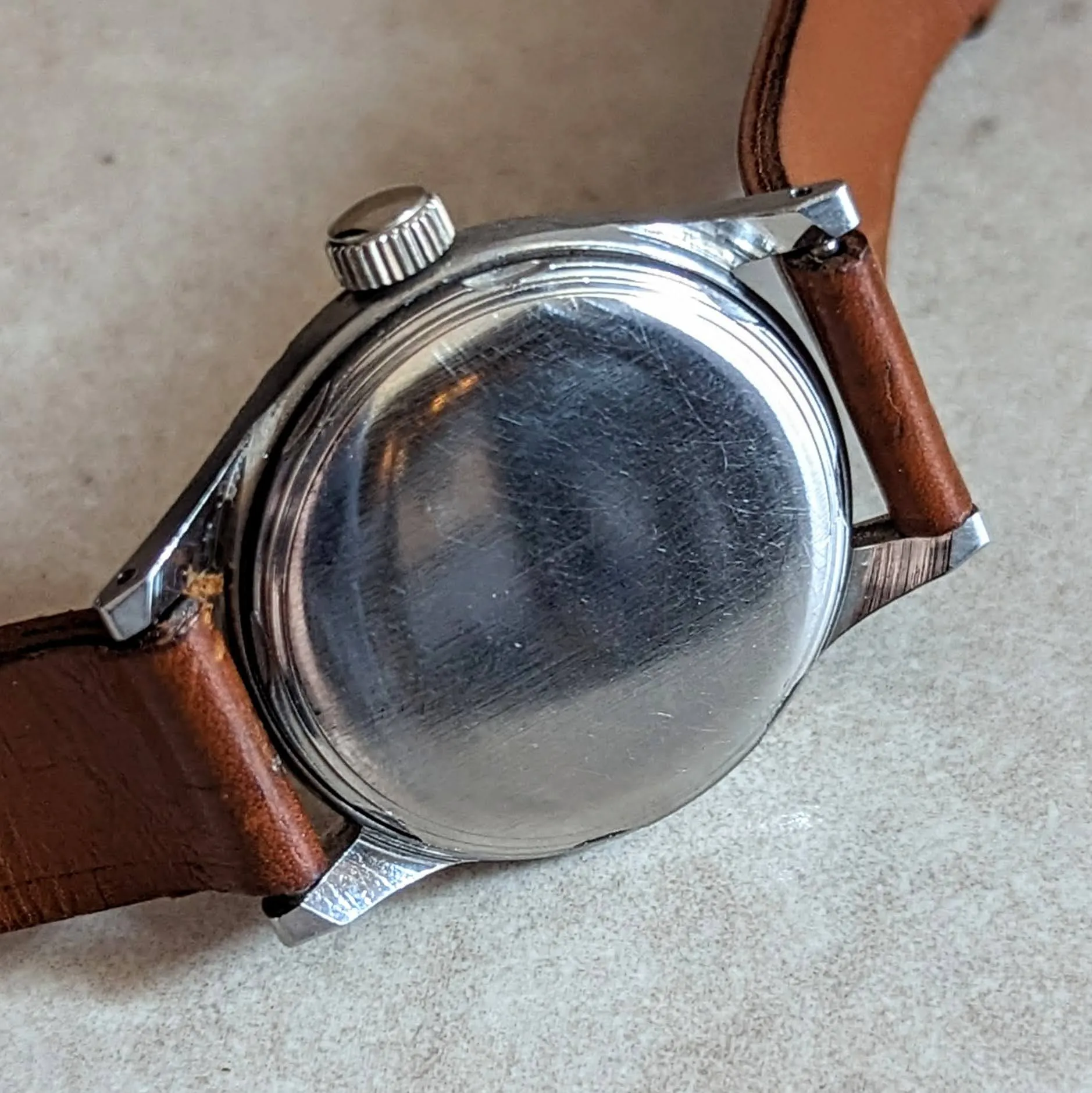 E. GUBELIN Military Style Wristwatch 17 Jewels AS 1187 Swiss Made Watch