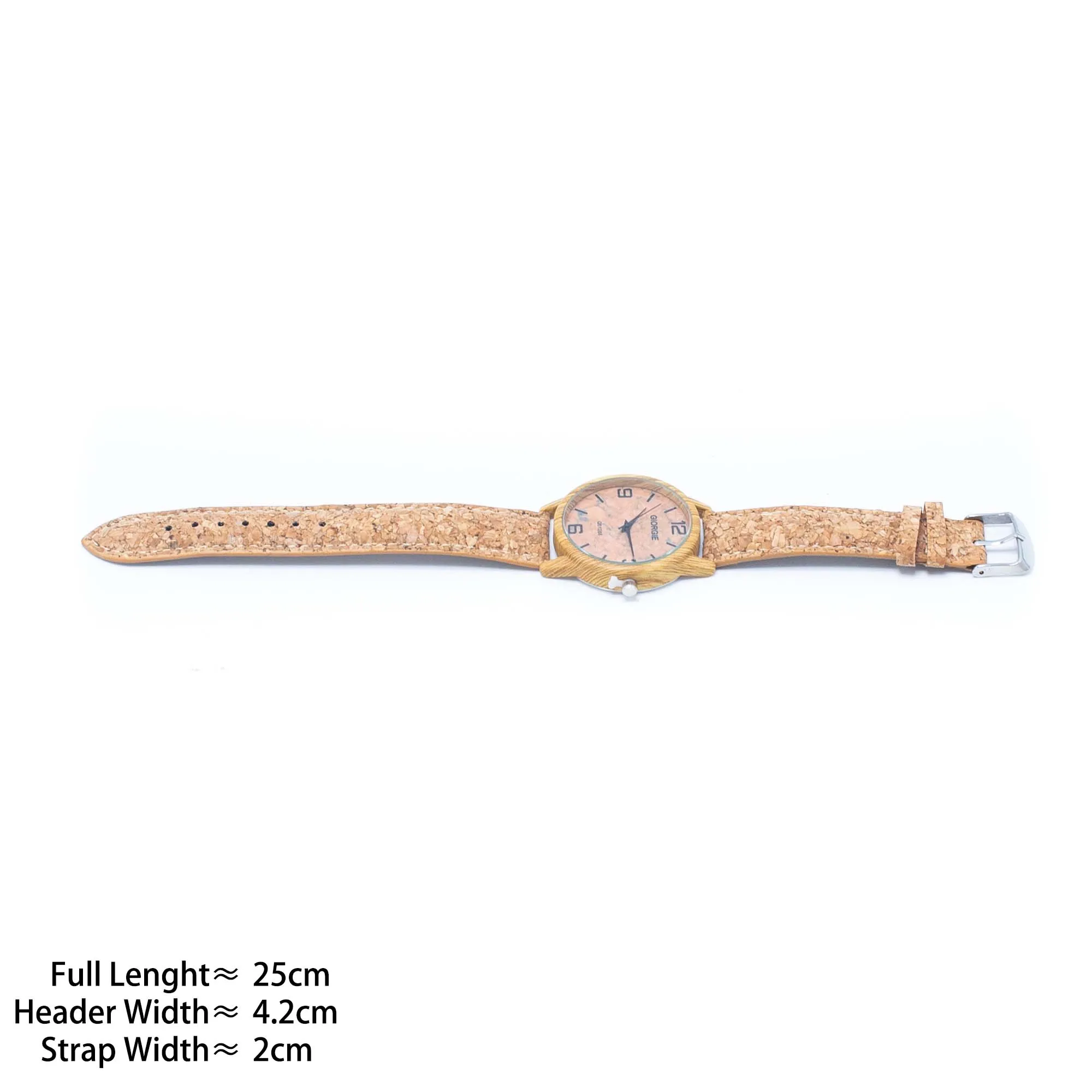 Eco-Friendly Timepiece: Natural Cork Watch (Unisex) - WA-361