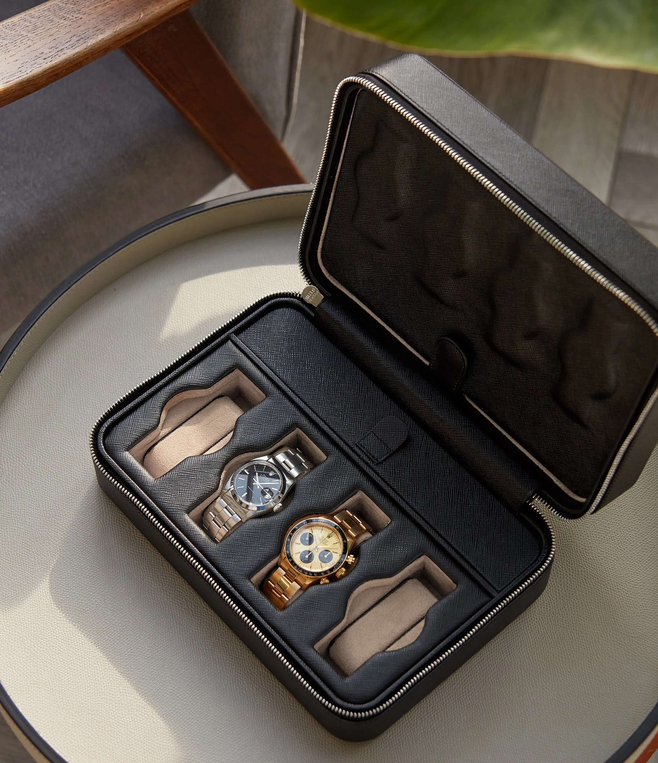 eight-watch box, saffiano