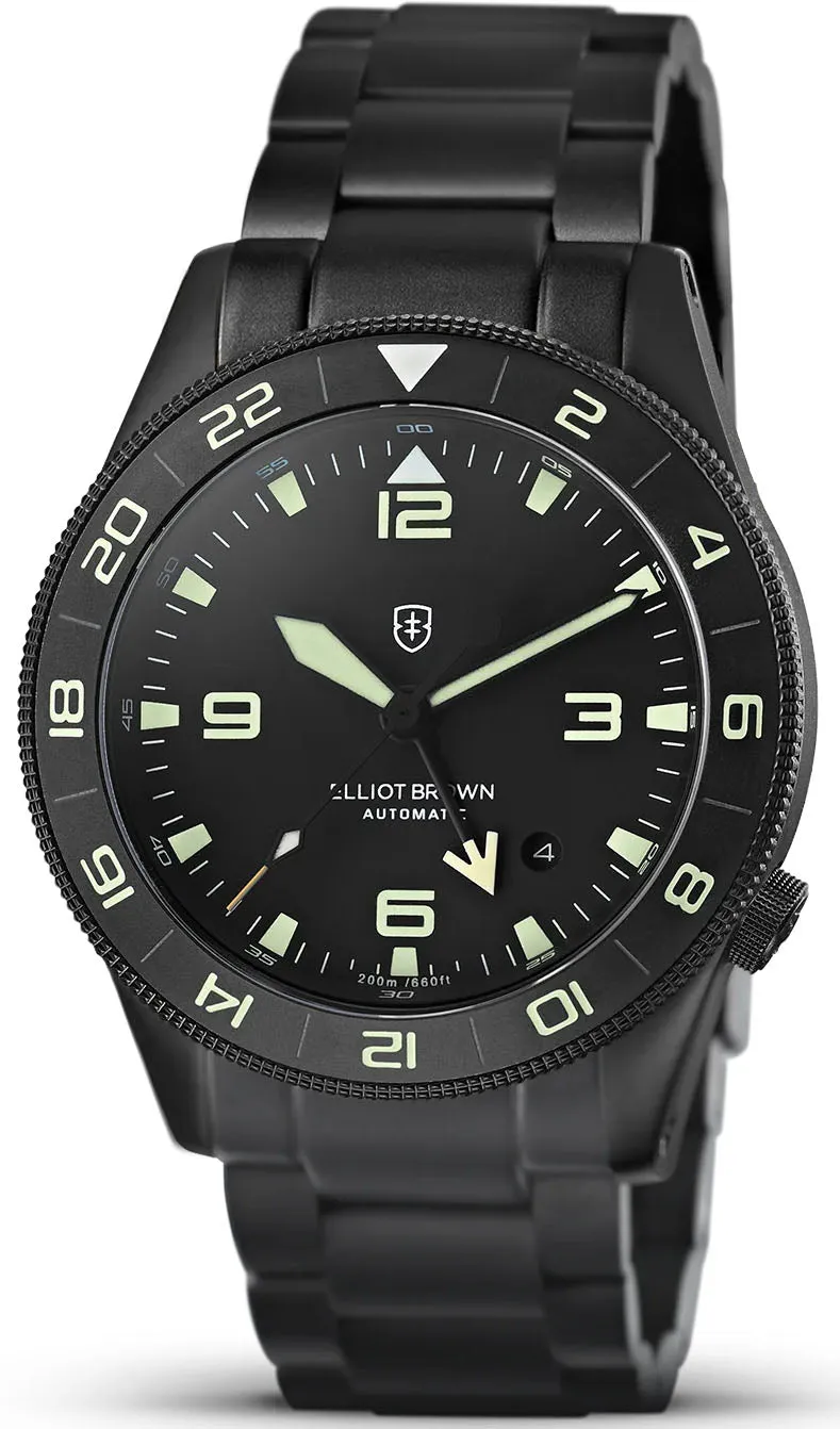Elliot Brown Holton Automatic GMT PVD Bracelet