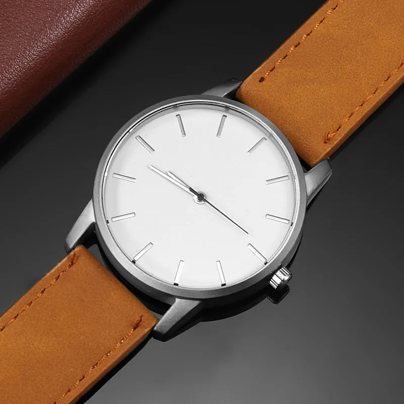Fashion Men's Watch Military Business Men Watch Leather Sport Watches