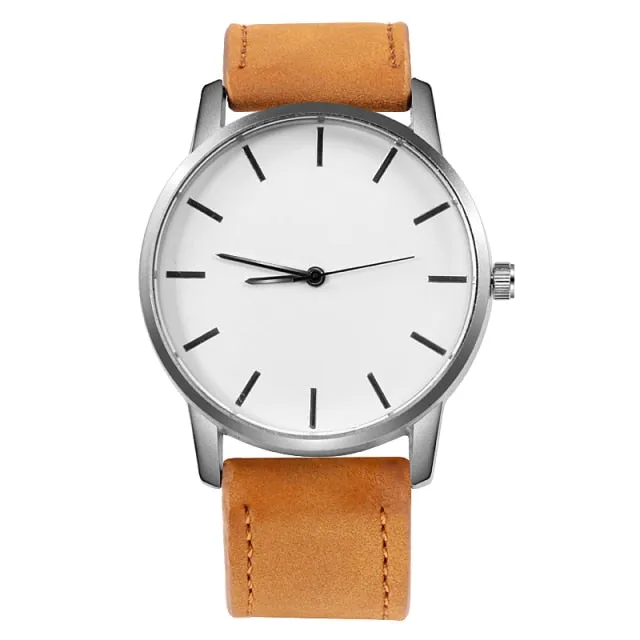 Fashion Men's Watch Military Business Men Watch Leather Sport Watches