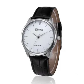 Fashion Roman Numerals Military Business Watch