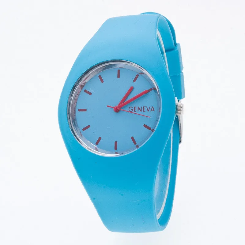 Fashion Silica Gel Strap Casual Watch