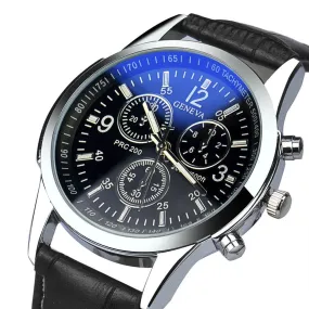 Faux Leather Analog Watches for Men