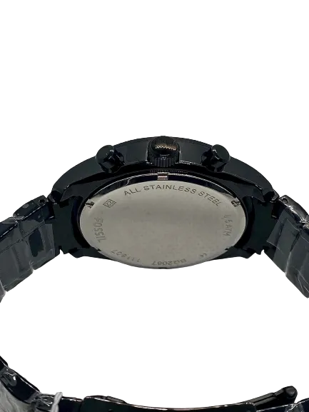Fossil Black Stainless Steel Men's Watch BQ2067