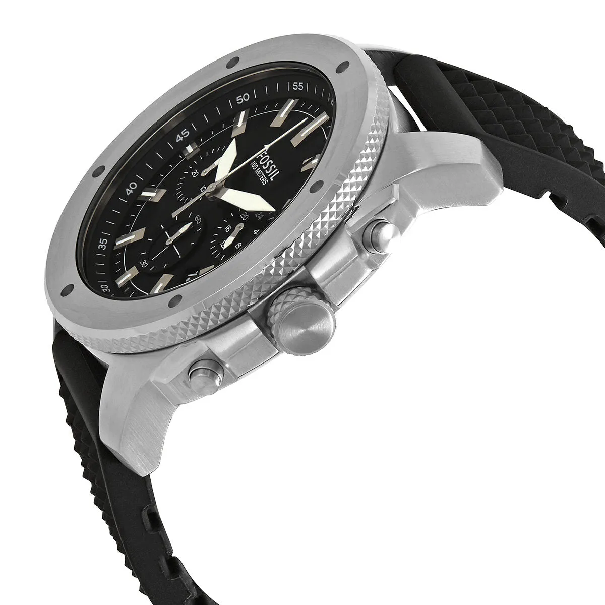 Fossil Mega Machine Chronograph Quartz Black Dial Men's Watch FS5715