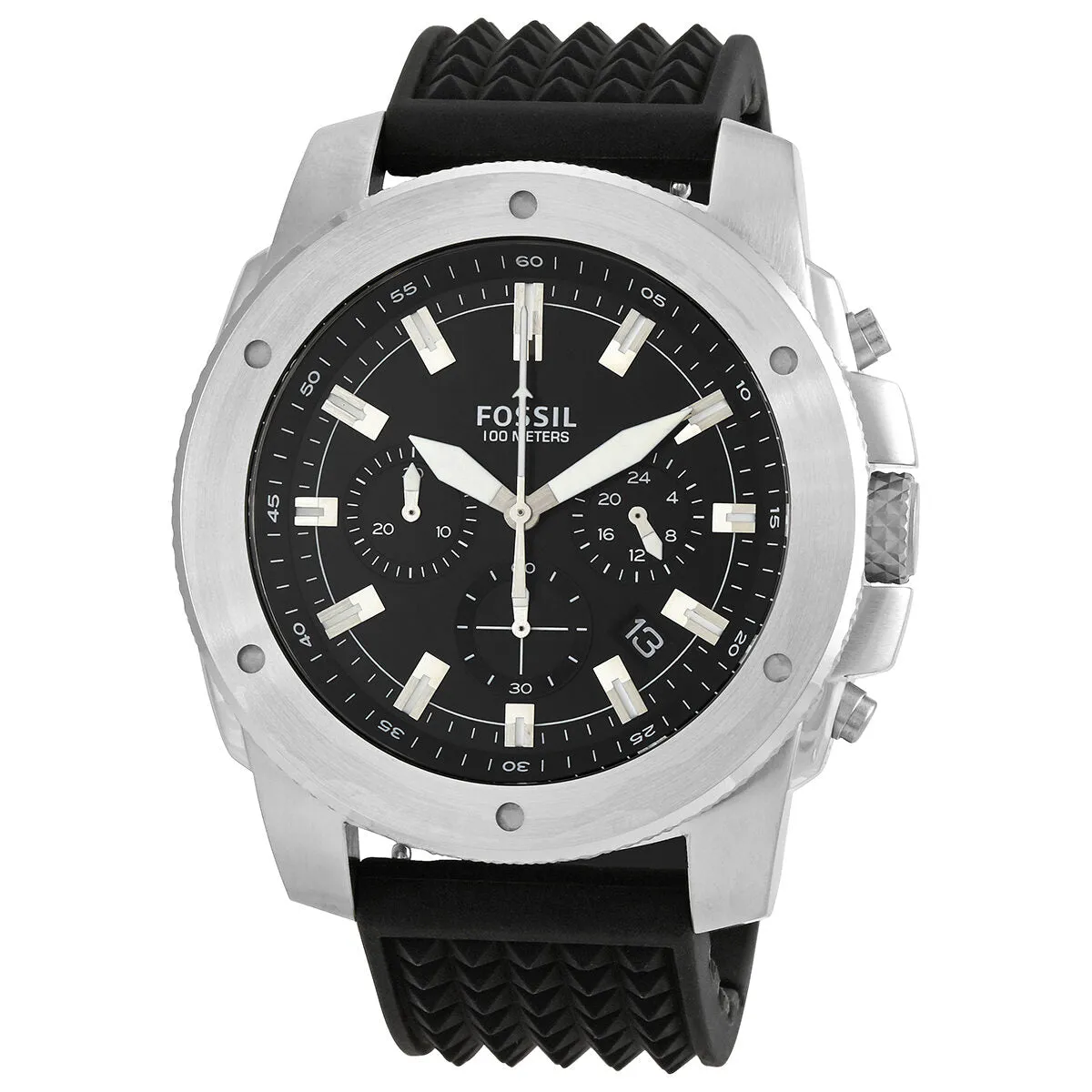 Fossil Mega Machine Chronograph Quartz Black Dial Men's Watch FS5715