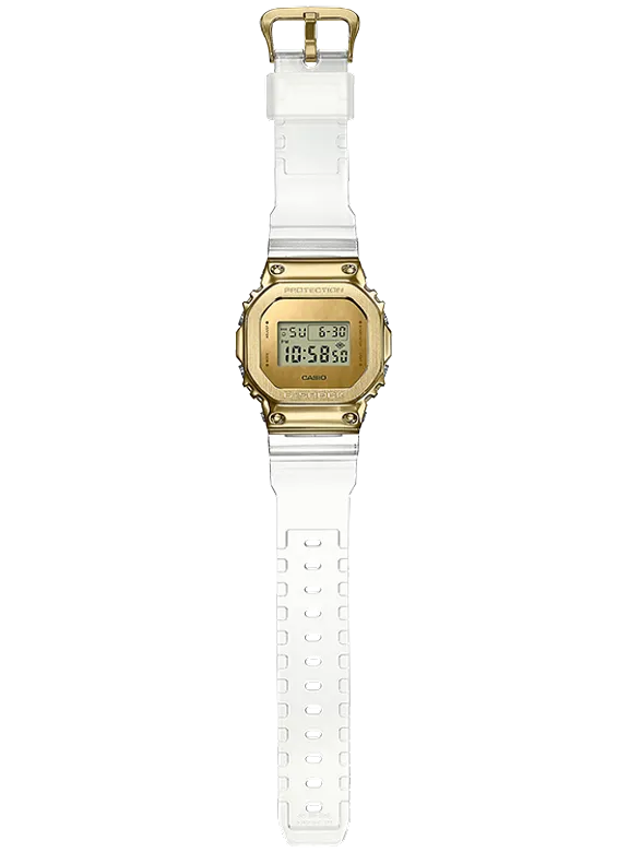 G-Shock GM5600SG-9 Gold Ingot Clear Resin Strap Unisex Men Watches
