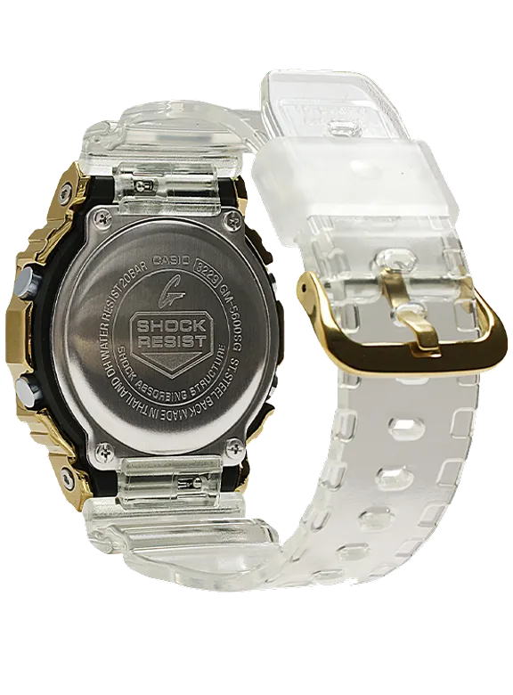 G-Shock GM5600SG-9 Gold Ingot Clear Resin Strap Unisex Men Watches