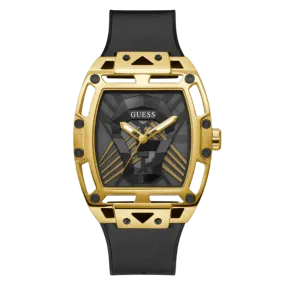 Guess Legend Black Silicone Strap Black Dial Quartz Watch for Gents - GW0500G1
